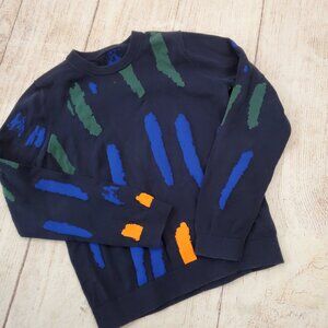 Jnby by Jnby paint spatter pullover sz 130 (6-8)